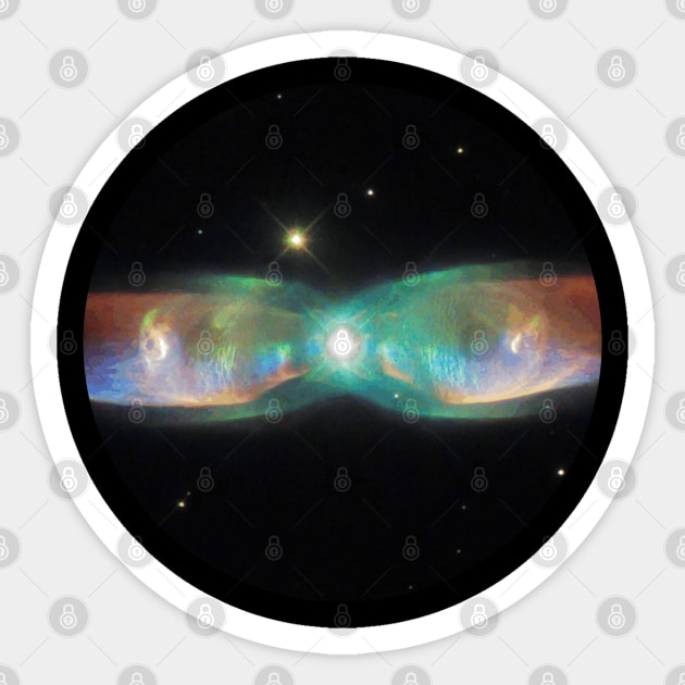 Twin Jet Nebula Sticker by AdiDsgn